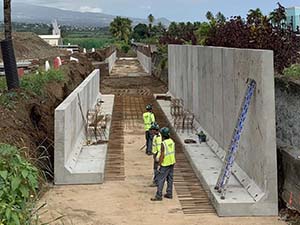 Protection contre les inondations à L’Étang-Salé-Les-Hauts