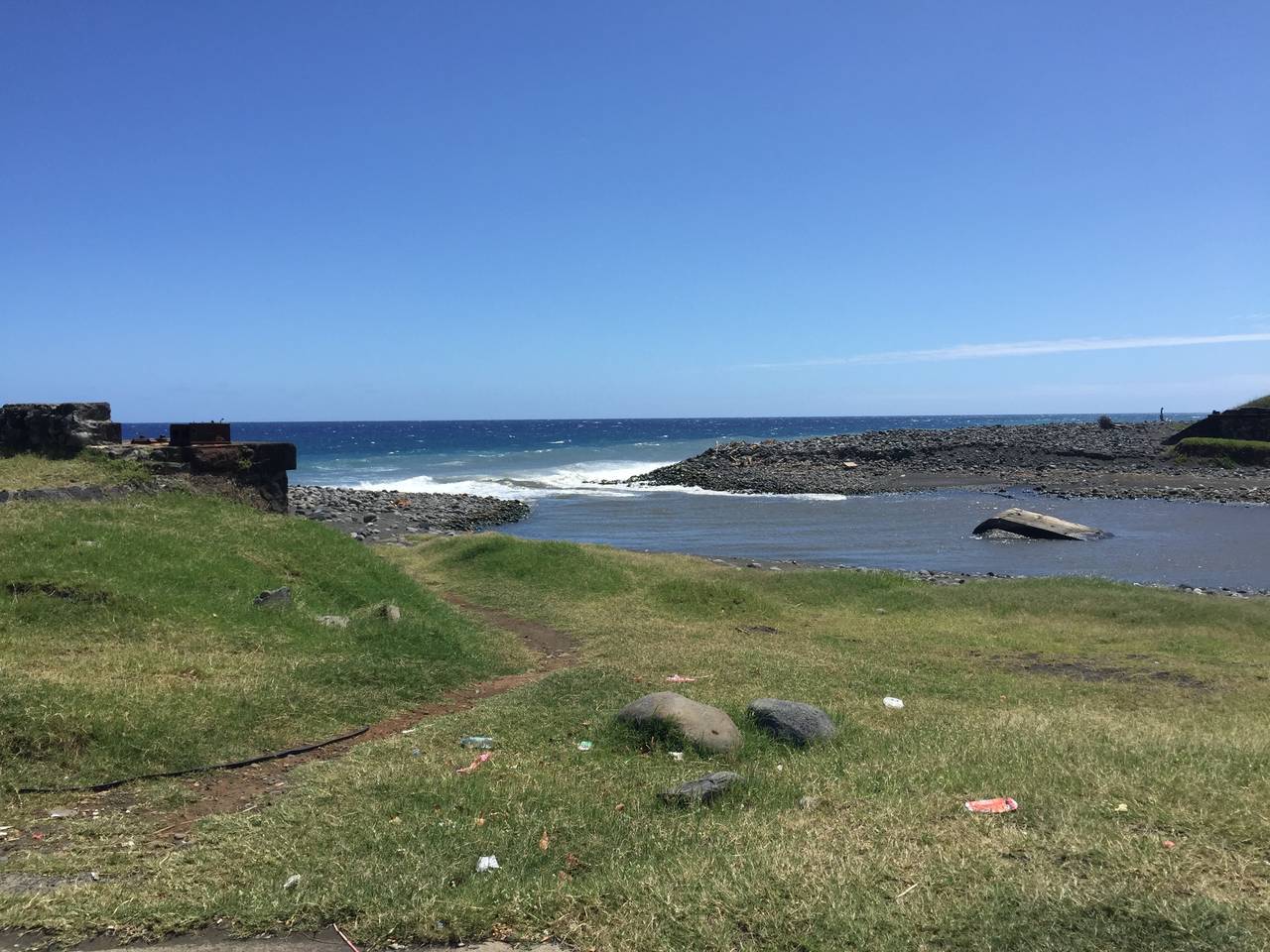 Vue de l’emprise du cordon dunaire  de l’étang du Gol (Saint-Louis)