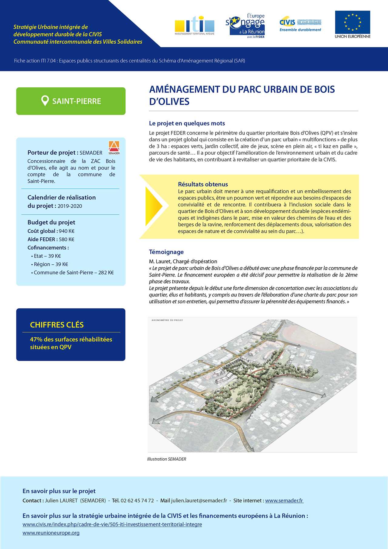 Fiche Action 7.04 Saint Pierre Parc Urbain Bois Olives